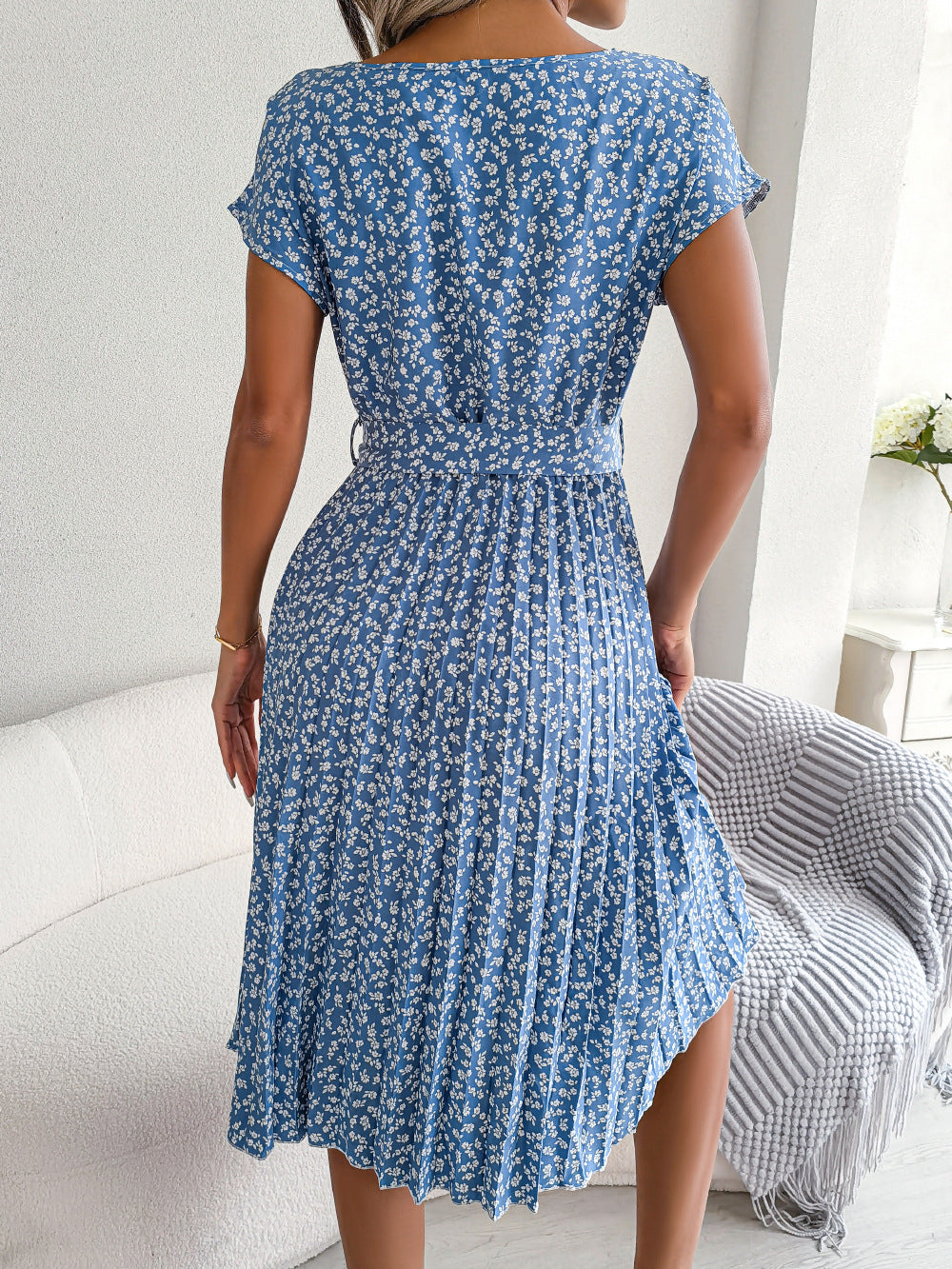 Kima | Elegantes Sommerkleid mit Blumendruck