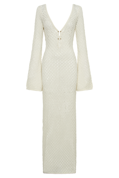 Sashna - Sexy Rückenfreies langes Kleid