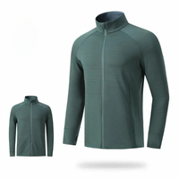 Renexo | Atmungsaktive unisex Komfort Laufjacke Herbst – Dunkelgrün (Herren)