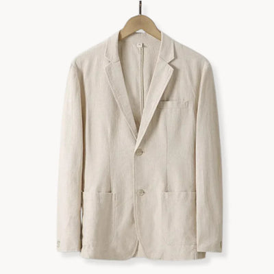 AYSEL - LEINENBLAZER MIT GERADER PASSFORM