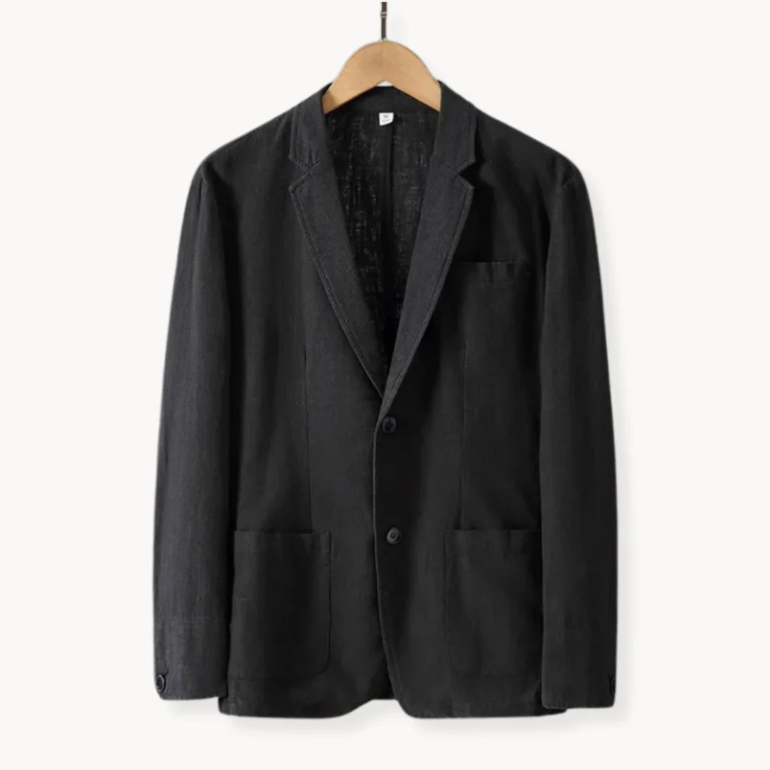 AYSEL - LEINENBLAZER MIT GERADER PASSFORM