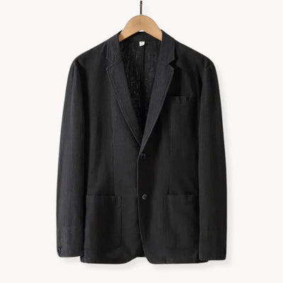 AYSEL - LEINENBLAZER MIT GERADER PASSFORM