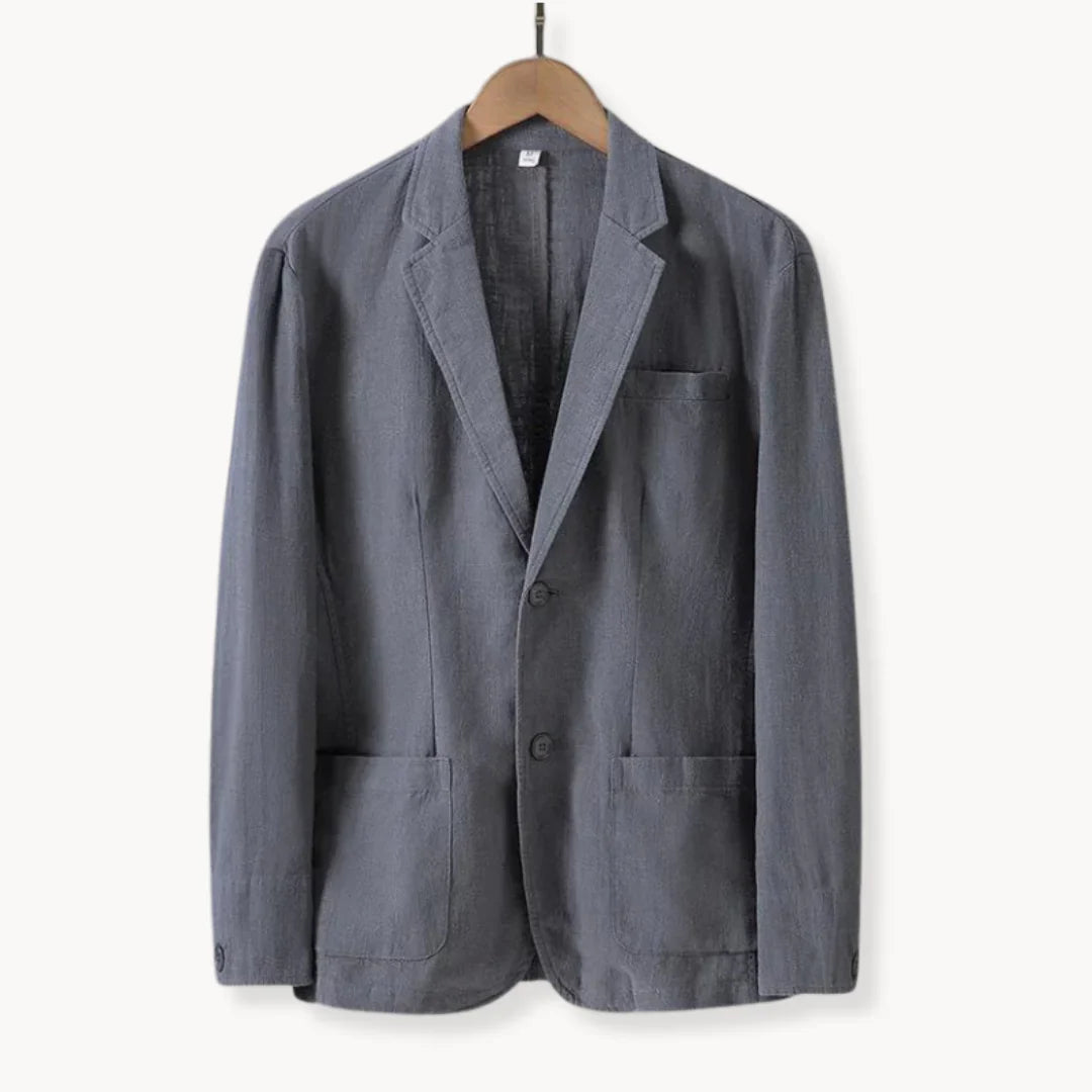AYSEL - LEINENBLAZER MIT GERADER PASSFORM