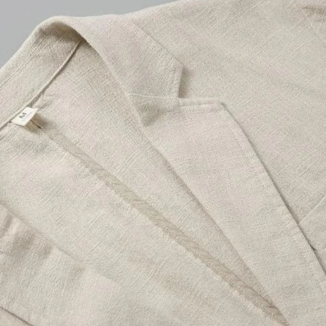 AYSEL - LEINENBLAZER MIT GERADER PASSFORM