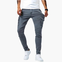 Stretch Cargo Herren Jeans – Grau