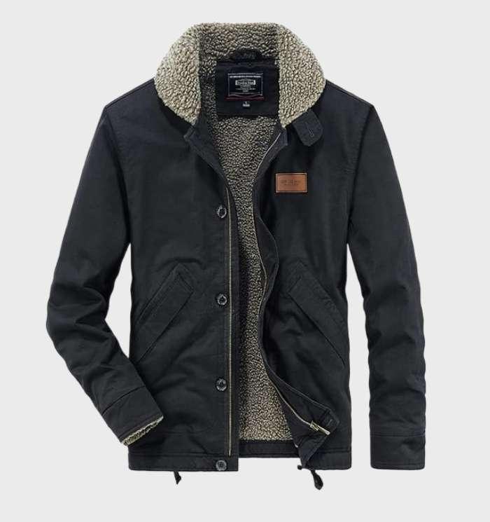 Lando | Schneid- und Stichfeste Jacke für Selbstverteidigung mit Taschen und Reißverschluss
