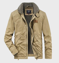 Eyandra | Schnitt- und Stichschutzjacke für Selbstverteidigung mit Taschen und Reißverschluss – Khaki