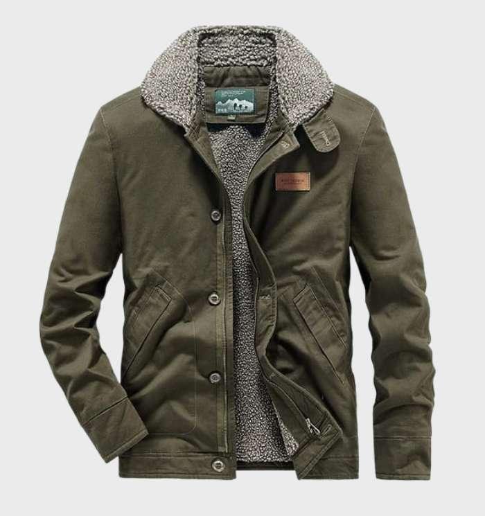 Rervonha | Schnittschutzjacke mit Taschen und Reißverschluss 100% Baumwolle