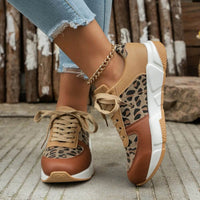 Orthopädische Leopardendruck Sneakers für Damen – Leo-Muster