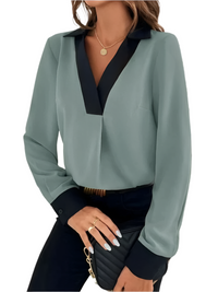 Elegante Business Bluse für Damen - Atmungsaktiv und Bügelfrei – Grün