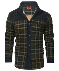 Felix | Herren Outdoor-Jacke wind- und wetterfest – Schwarz-Armeegrün