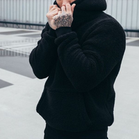 Björn - Fleece hoodie – Schwarz