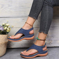Marta | Bequeme Sandalen – Blau