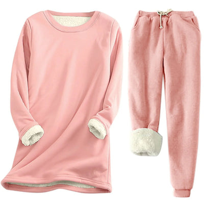 Leyliana | Thermo-Set Einfarbig – Warmer Zweiteiler für Damen