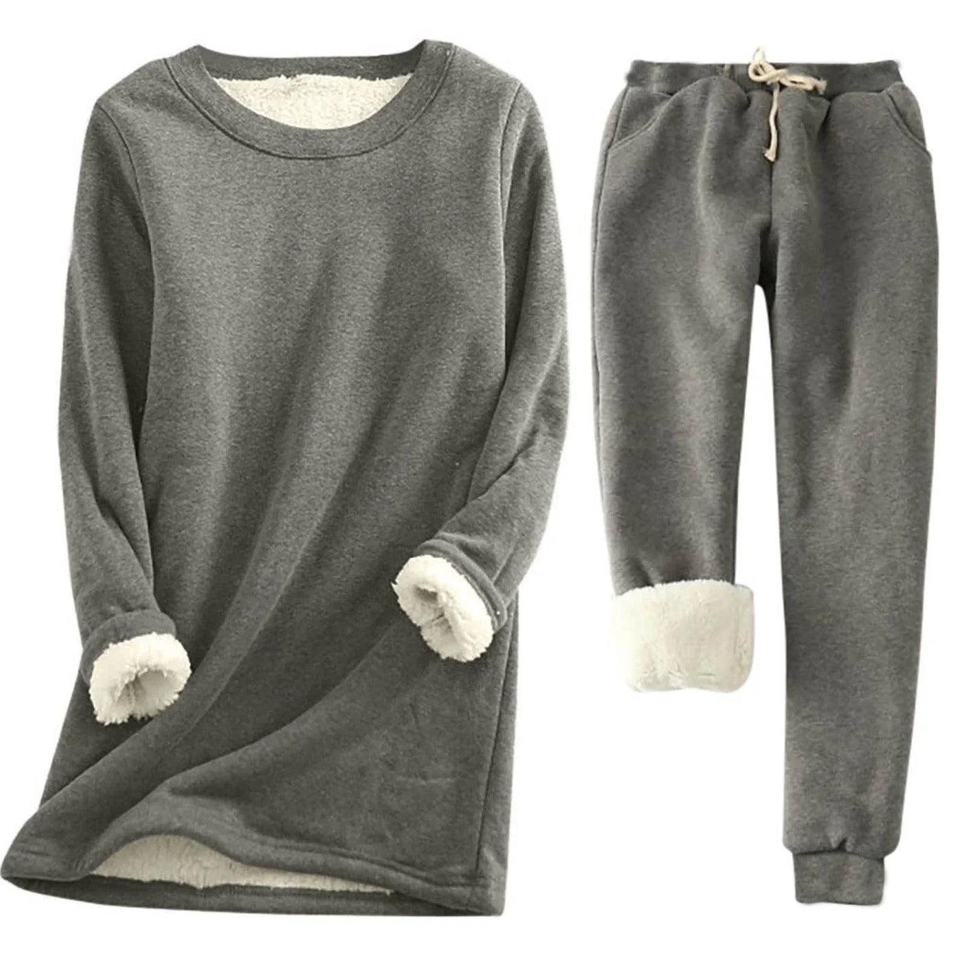 Leyliana | Thermo-Set Einfarbig – Warmer Zweiteiler für Damen