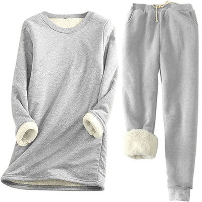 Leyliana | Thermo-Set Einfarbig – Warmer Zweiteiler für Damen