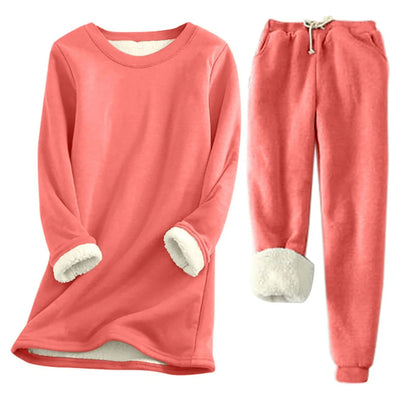Leyliana | Thermo-Set Einfarbig – Warmer Zweiteiler für Damen