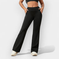 Bequeme Stretch Damen Hose – Schwarz