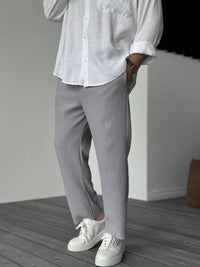 Premium Comfort Herren-Hose aus Baumwolle – Grau