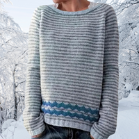 Teresa® | Bequemer Eleganter Pullover – Blau