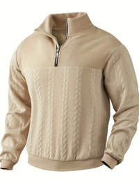 Warmer Herren-Strickpullover aus Wolle für den Winter – Braun