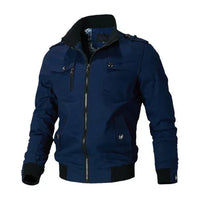 Winddichte Winter-Bomberjacke für Herren – Blau