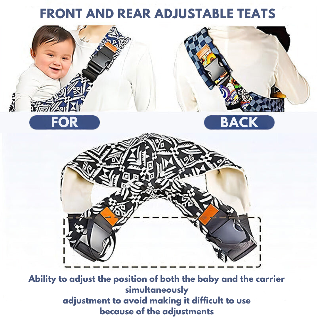 BabyBag Ergonomische Verstellbare Sommer-Babytrage | Komfort und Unterstützung für Eltern und Baby