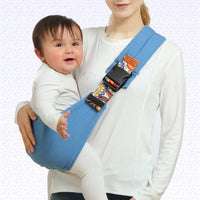 BabyBag Ergonomische Verstellbare Sommer-Babytrage | Komfort und Unterstützung für Eltern und Baby – Blau