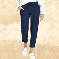 LUCY - Lose Hose mit Kordelzug – Marine