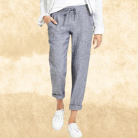 LUCY - Lose Hose mit Kordelzug – Grau