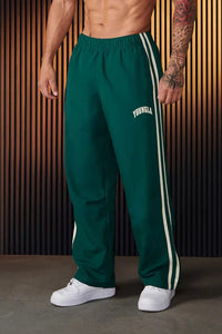 Damian | Herren Baggy Jogginghose mit Doppelstreifen – Grün