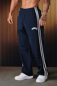 Damian | Herren Baggy Jogginghose mit Doppelstreifen – Blau