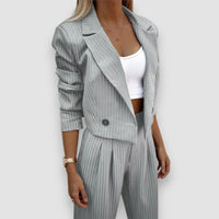Lilly | Elegantes Hosenanzug – Grau