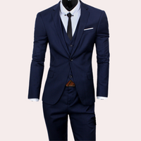 Herren Dreiteilig Hochzeitsgast Anzug Set | Formell – Marine