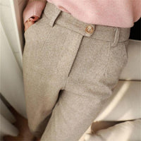 Leo | Taillierte Hose – Beige