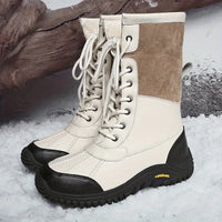 Dreiyana | Damenmode Wasserdichte Schneestiefel – Casual Outdoor, Verdickter – Beige