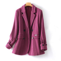 Reinitha | Eleganter Cord-Blazer für stilvolle Auftritte – Rosa