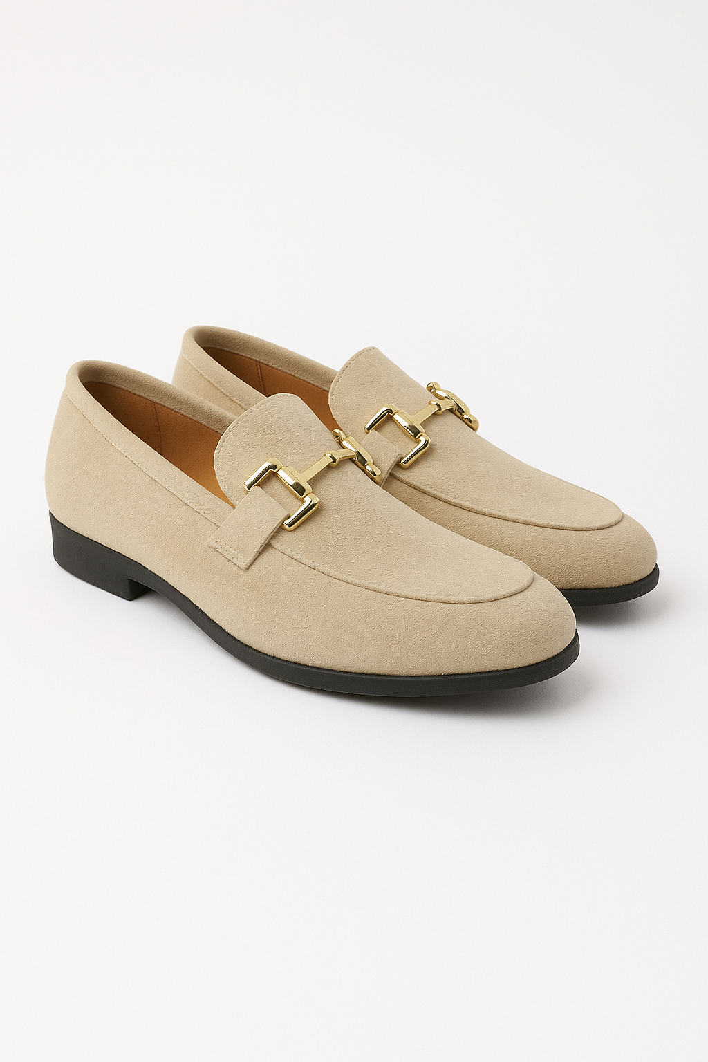 Benjamin mit Goldschnalle Wildlederloafer