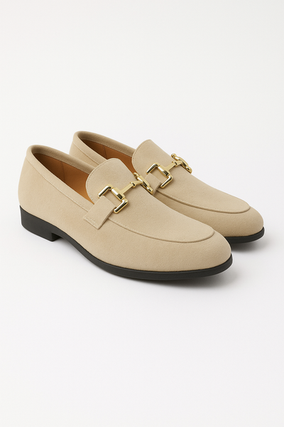 Benjamin mit Goldschnalle Wildlederloafer