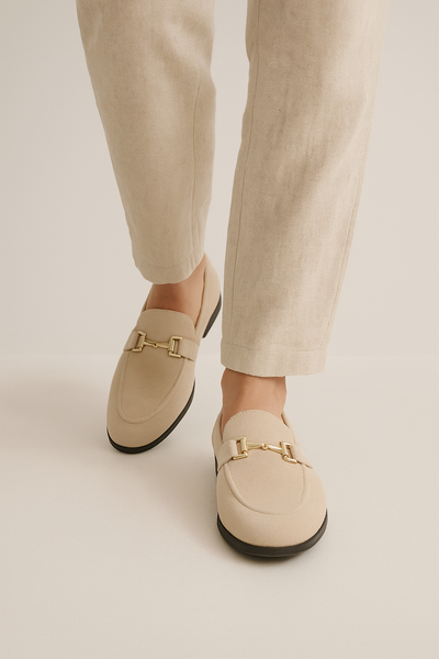Benjamin mit Goldschnalle Wildlederloafer