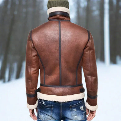 Bent | Dick Gefütterte Herren-Lederjacke für den Winter