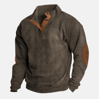 Ulrich | Signature Knopf Pullover – Braun