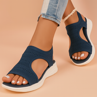 Bequeme Sandalen Damen – Stylische Sommerschuhe für Alltag und Spaziergänge, Flexibles Design, Optimaler Komfort – Marine