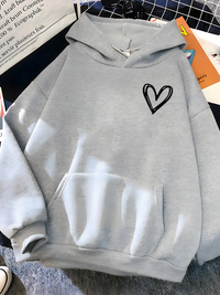 Nadine | Bequemer Kapuzenpullover Hoodie – Grau