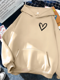Nadine | Bequemer Kapuzenpullover Hoodie – Khaki