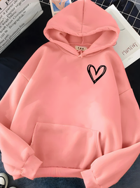 Nadine | Bequemer Kapuzenpullover Hoodie – Rosa