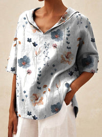 Andrea | Elegantes Top mit V-Ausschnitt – Weiß