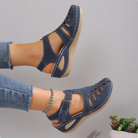 Delira - Leichte, gepolsterte Sandalen – Blau