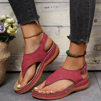Bibiana™ – Bequeme Orthopädische Sandalen – Rot
