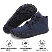 Flexibler & Wasserdichter Winter-Barfußschuh – Dunkelblau